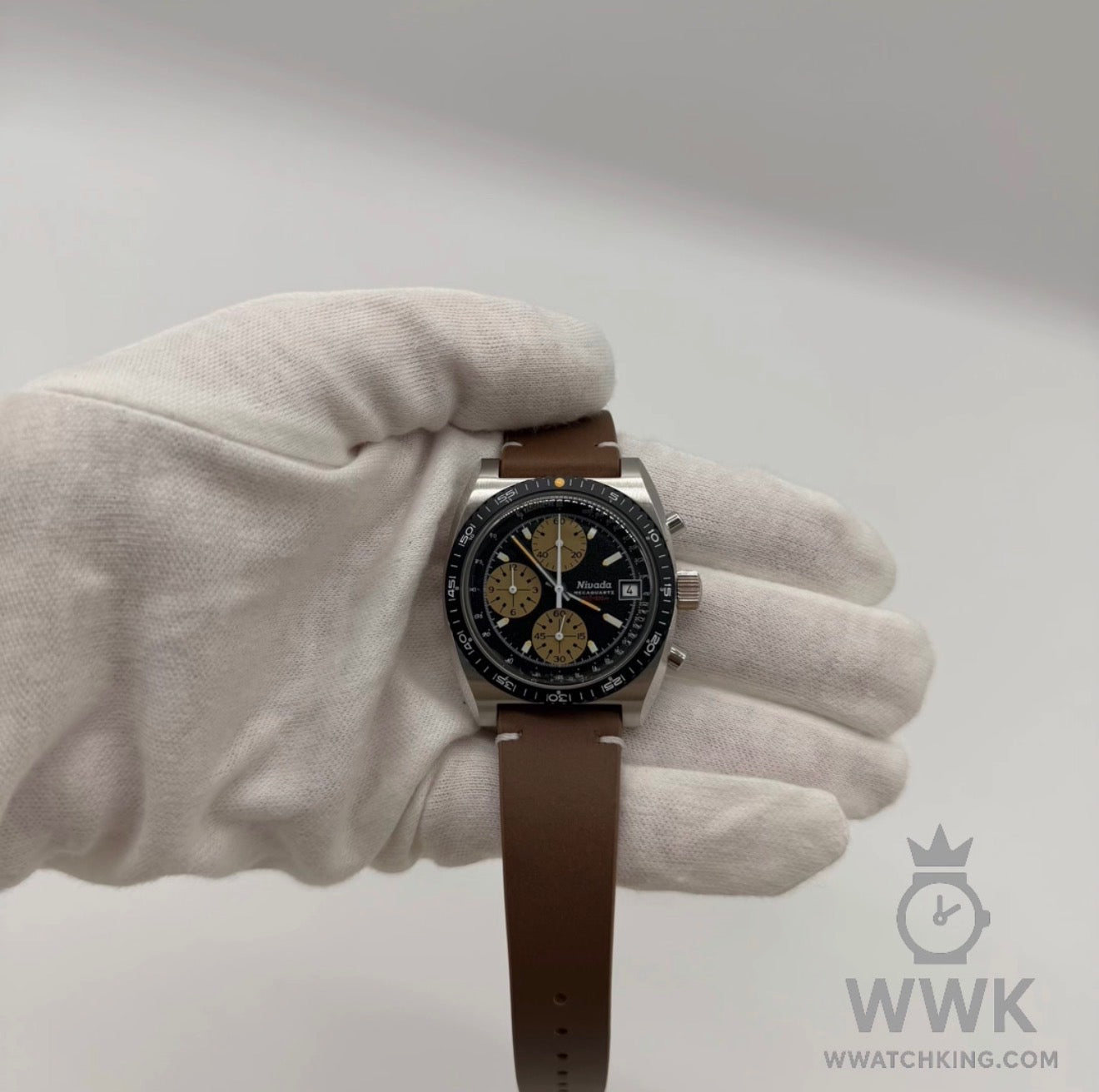 Nivada Grenchen 'Chronosport Mecaquartz' | Ref. 77001Q10 | Strap | Full Set