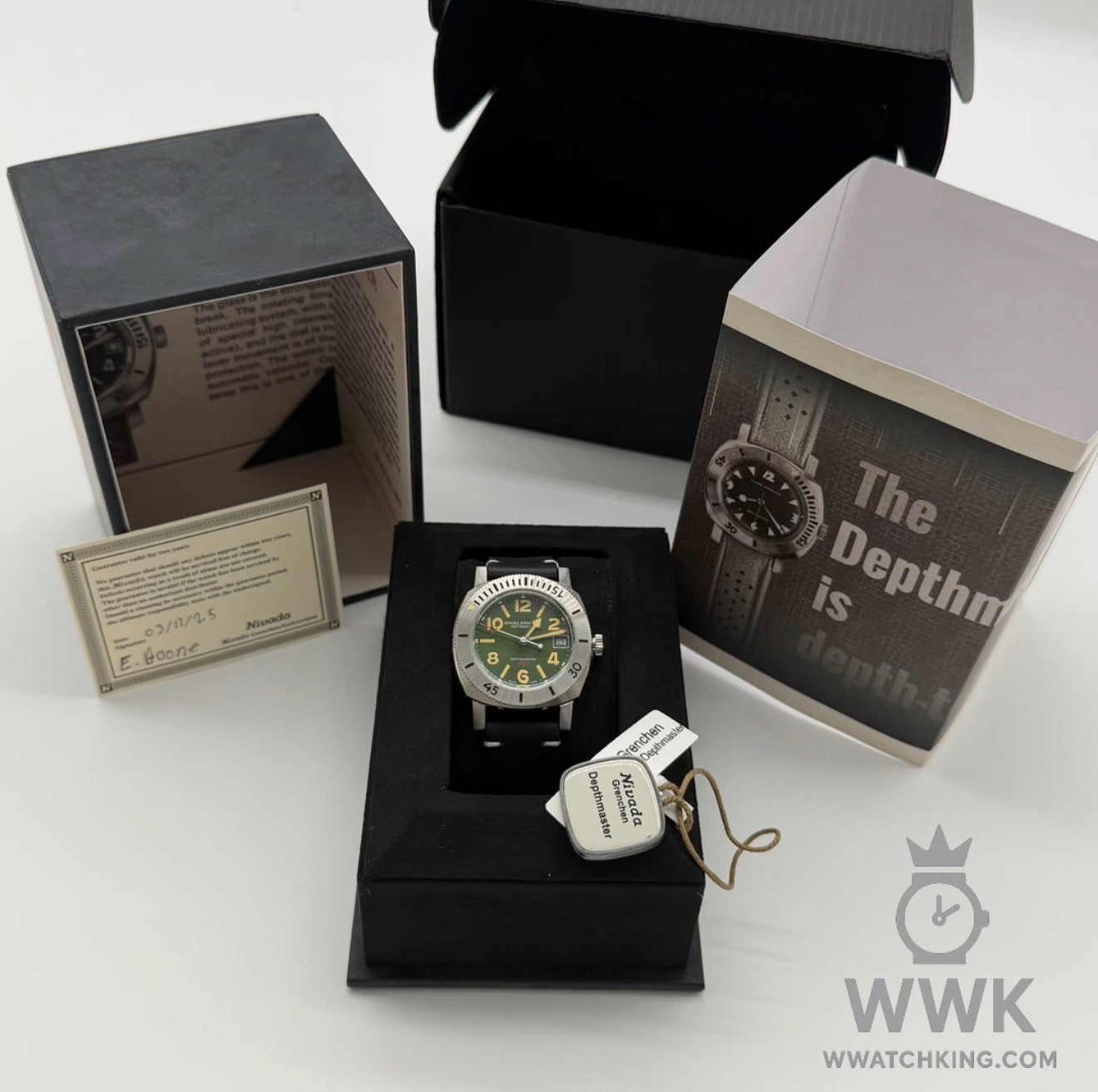 Nivada Grenchen 'Depthmaster' | Ref. 25206A09 | Strap | Full Set