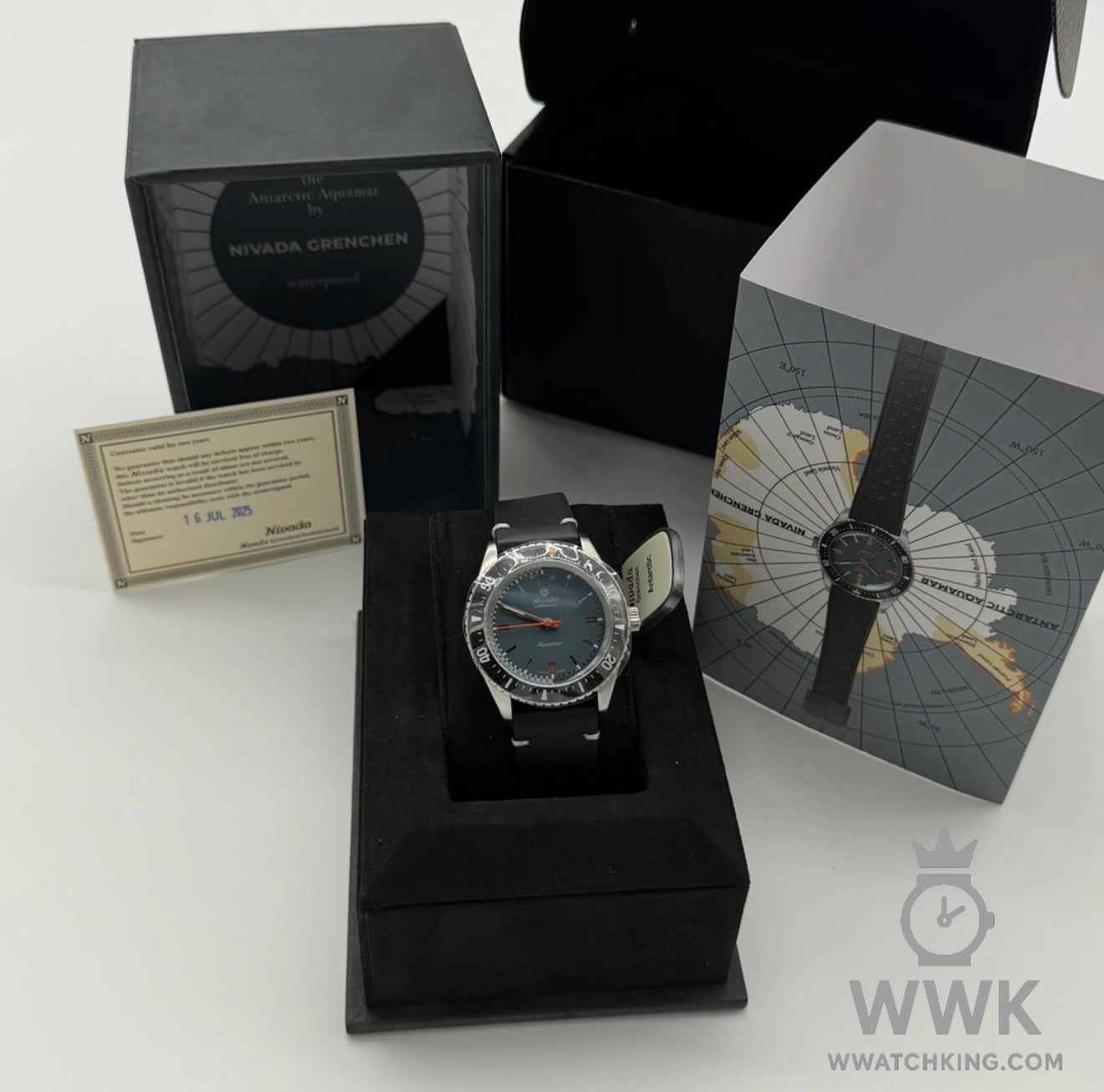 Nivada Grenchen 'Aquamar Grey' | Ref. 32068A10 | Strap | Full Set