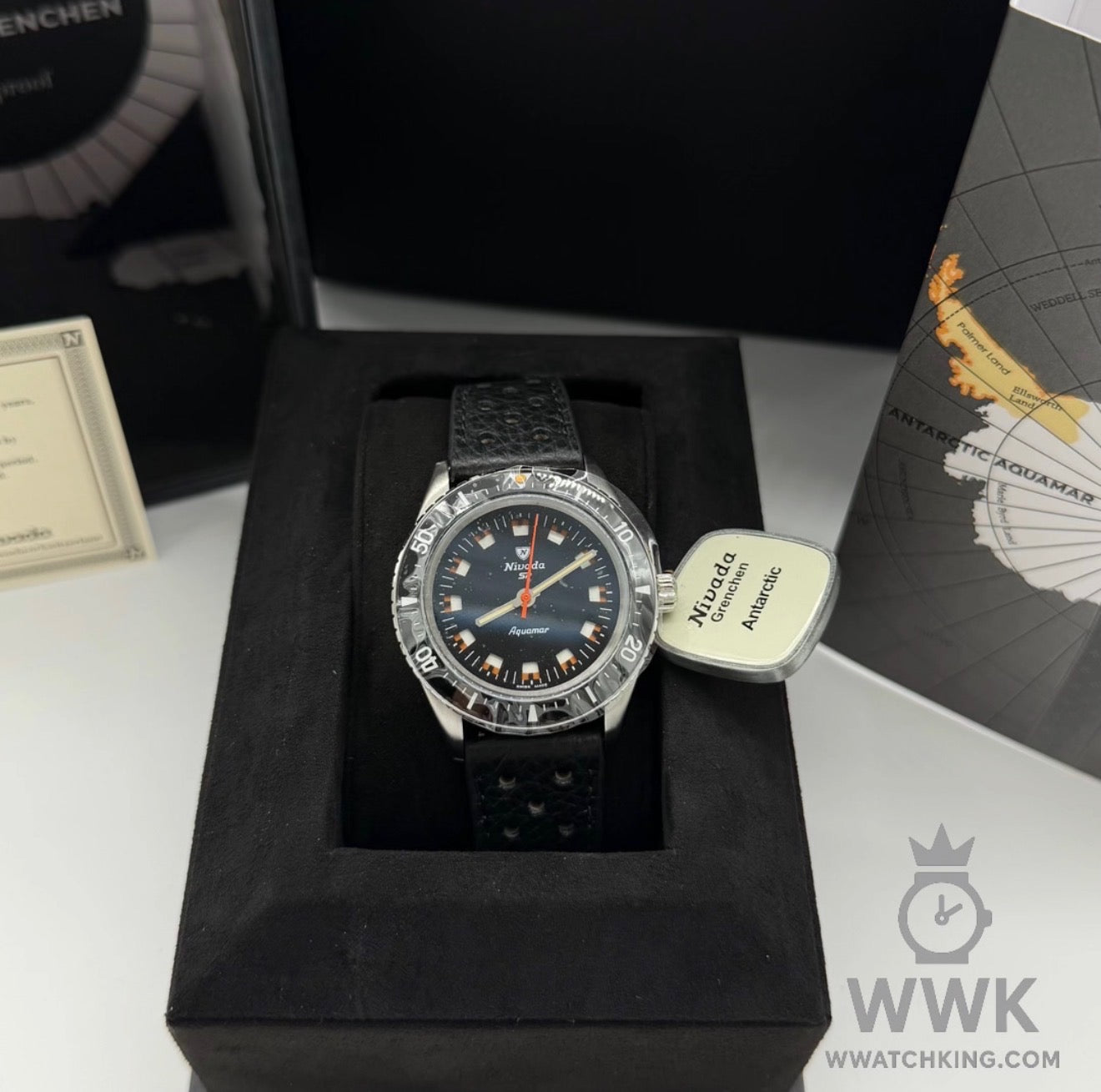 Nivada Grenchen 'Aquamar Black' | Ref. 32068A10 | Strap | Full Set