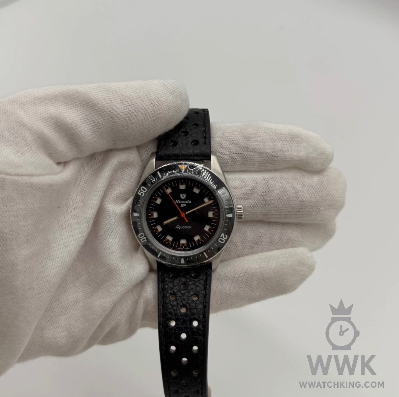 Nivada Grenchen 'Aquamar Black' | Ref. 32068A10 | Strap | Full Set