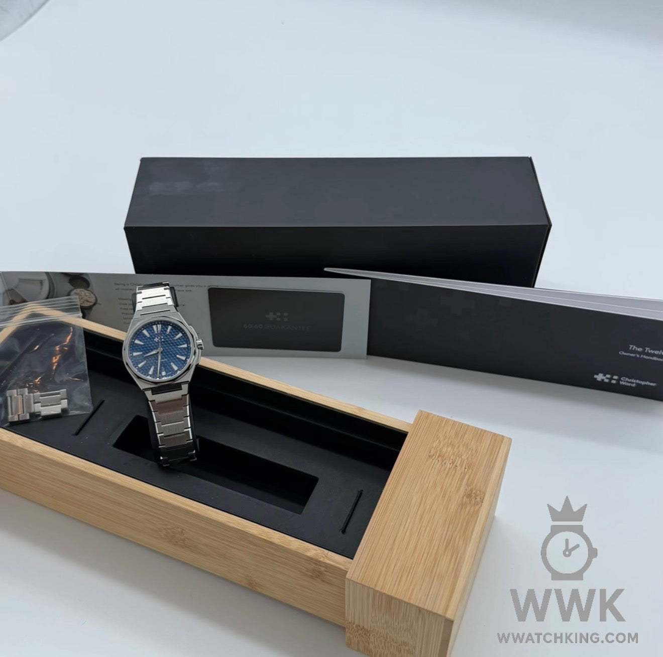 Christopher Ward 'The Twelve' | Ref. C12-36A3H1 | Nordic Blue | Full Set