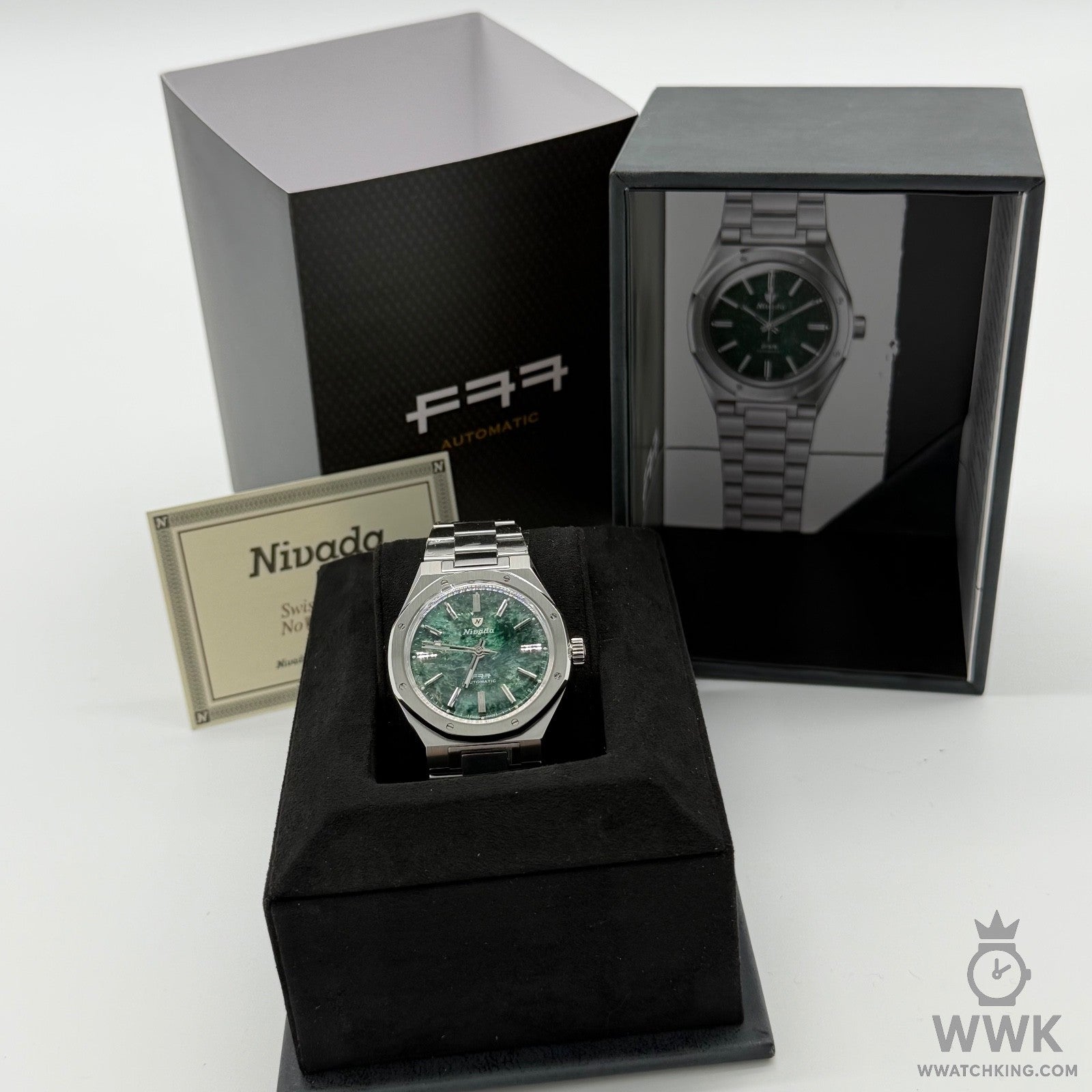 Nivada Grenchen F77 Green Aventurine Mark 1 | Ref 68037A77 | Limited Edition