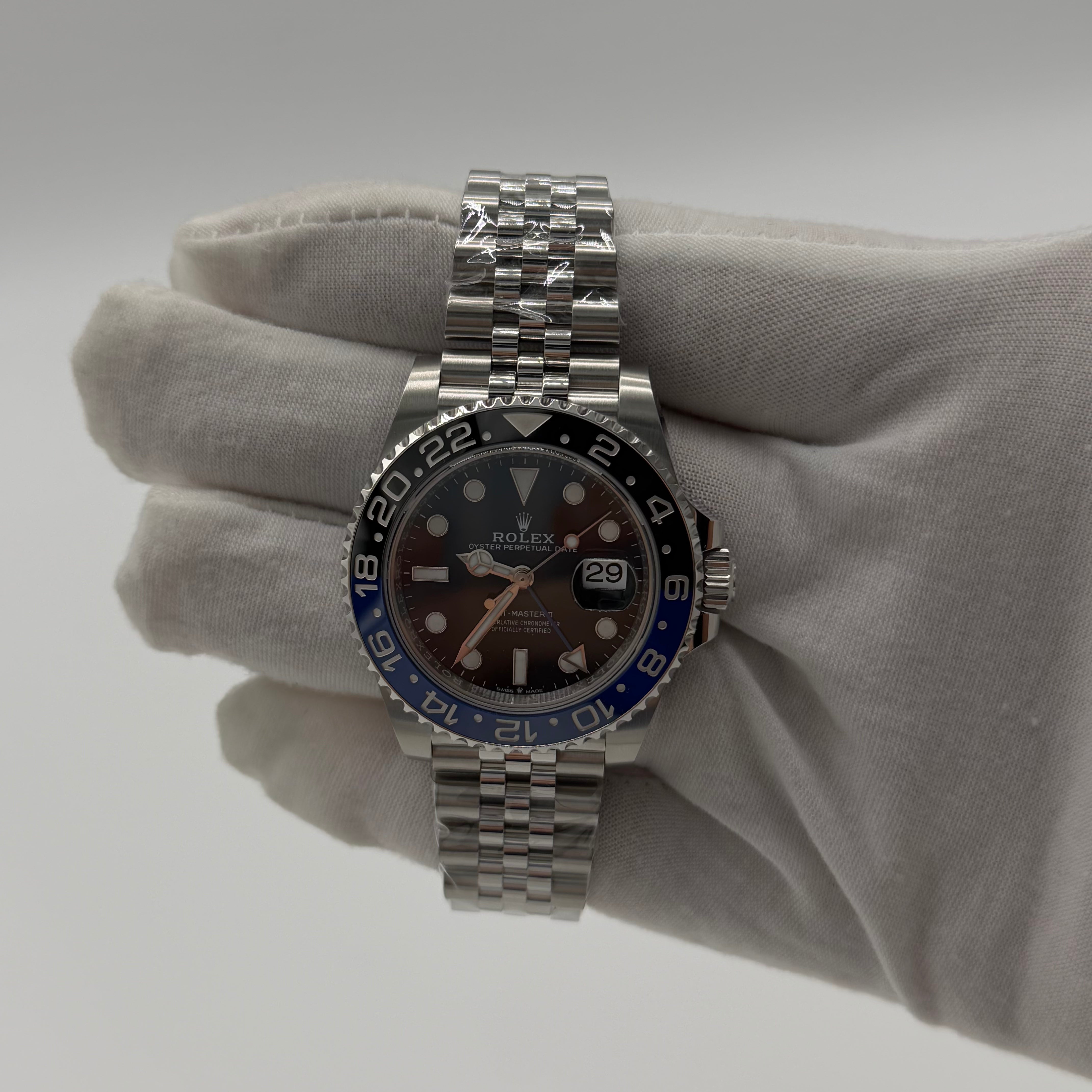 Rolex GMT Master II 'Batgirl' | Ref. 126710BLNR | Jubilee | Full Set