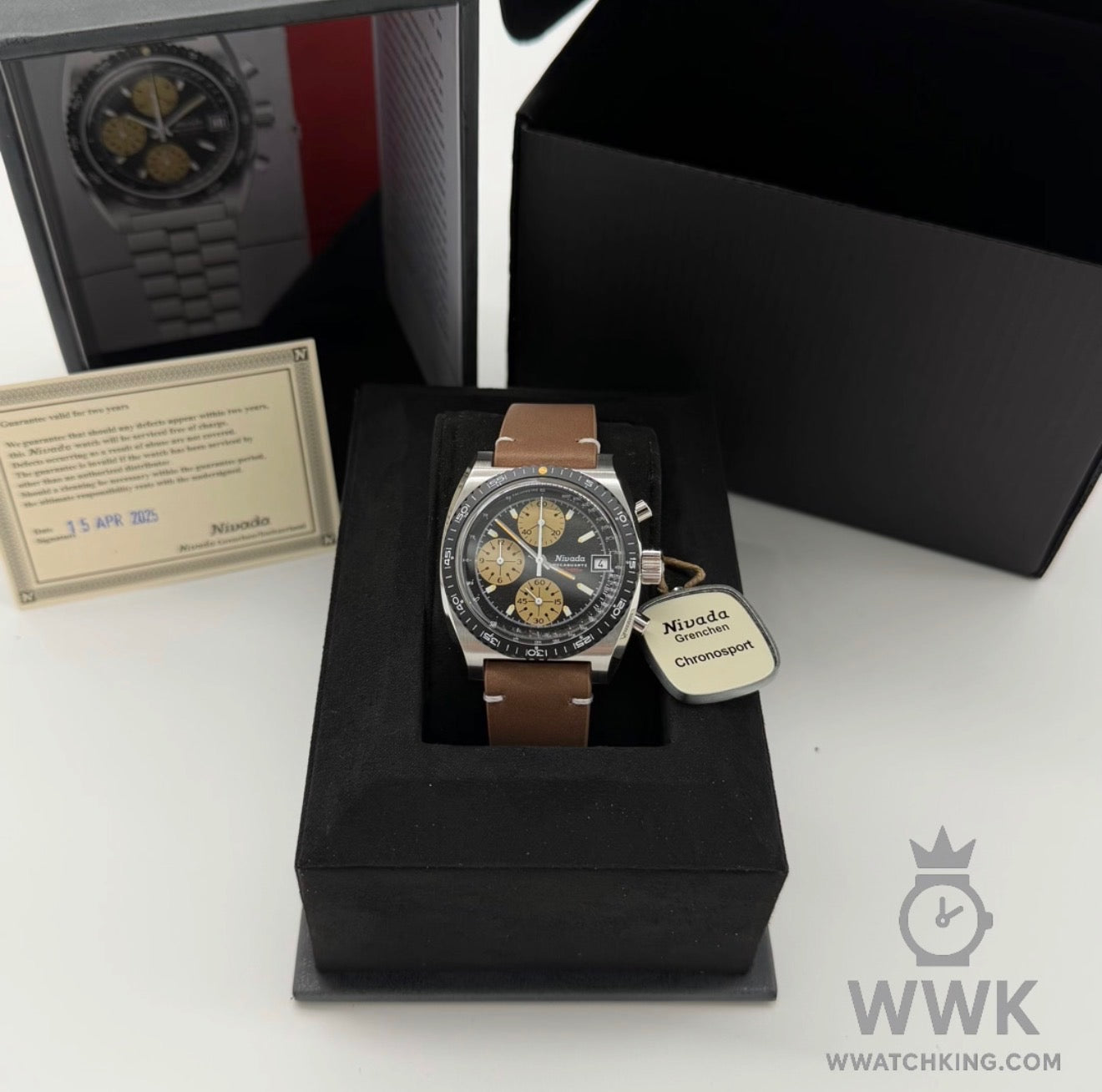 Nivada Grenchen 'Chronosport Mecaquartz' | Ref. 77001Q10 | Strap | Full Set