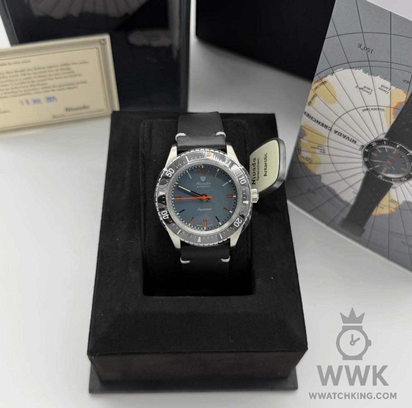 Nivada Grenchen 'Aquamar Grey' | Ref. 32068A10 | Strap | Full Set